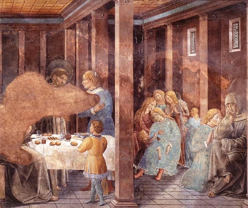 GOZZOLI, Benozzo Scenes from the Life of St Francis (Scene 8, south wall) dh Germany oil painting art